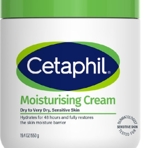 Cetaphil Moisturizing Cream Face and Body Moisturizer (For Dry and Sensitive Skin) 550g