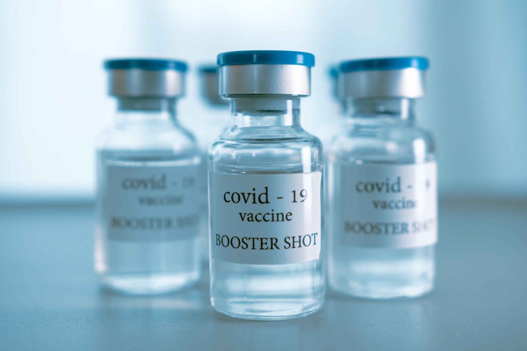 picture of COVID-19 booster shot vials
